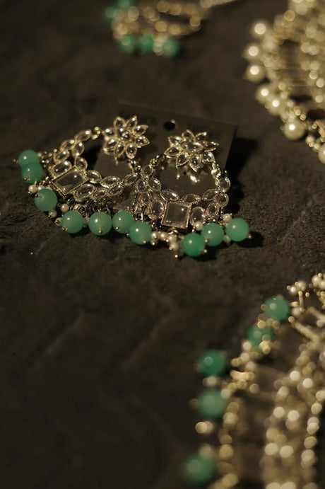 Multicoloured pearls Kundan necklace set