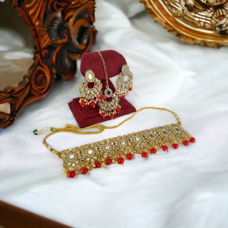 Kundan choker necklace set